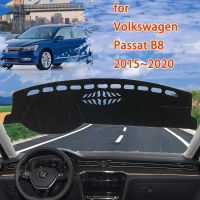 แดชบอร์ดสำหรับ Volkswagen VW Passat B8 GT 2015 ~ 2020อุปกรณ์เสริมหลีกเลี่ยง Light Pad แพลตฟอร์มเครื่องมือโต๊ะ Mats พรมตกแต่ง