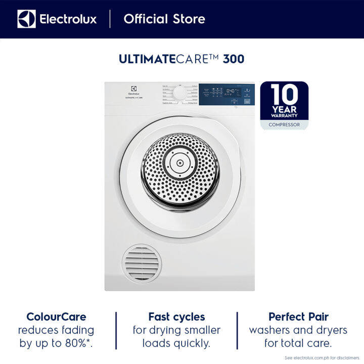 Electrolux EDV854J3WB 8.5kg UltimateCare 300 Venting Dryer Clothes