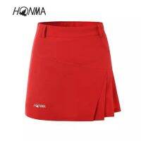 HONMA กระโปรงกอล์ฟผู้หญิงใหม่ Culottes สีบริสุทธิ์สไตล์การออกแบบกระชับและเคลื่อนไหวฟรีของแท้ใหม่