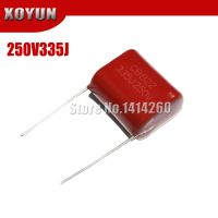 10pcs/lot CBB 250V335J 250V 3.3UF Pitch 20MM 335J 250V CBB Polypropylene film capacitor