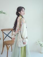 【Ready】? Improved Han element daily girl national style three-piece suit 2023 autumn new super fairy sweet fresh white suit