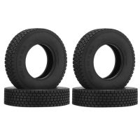 4Pcs 20mm Hard Rubber Tire Tractor Tires for 1/14 Tamiya RC Semi Tractor Truck Tipper MAN King Hauler ACTROS SCANIA Upgrades Parts Accessories