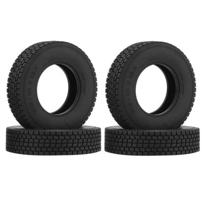 4Pcs 20mm Hard Rubber Tire Tractor Tires for 1/14 Tamiya RC Semi Tractor Truck Tipper MAN King Hauler ACTROS SCANIA Upgrades Parts