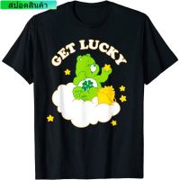 【New】Bear ฤดูร้อนMens bear Care Bears Good Luck Bear Get Lucky T-Shirt เสื้อยืดแฟชั่นคอกลม สบายๆ ผ้าฝ้าย100%