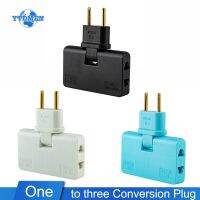 （AA NEW）1ชิ้น EUConverter 3 In 1อะแดปเตอร์180องศาหมุนปลั๊กปรับได้สำหรับ TravelPhone ชาร์จแปลงซ็อกเก็ต