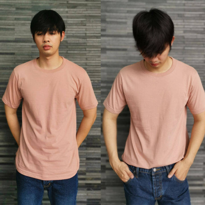 เสื้อยืดชายสีดำ-ผ้า-premium-comb-cotton-100-ขาว-ดำ-เทา-ครีม-น้ำเงิน-ฟ้า-กากี-เหลือง-เขียว-ชมพู