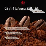 Cà phê Robusta Dắk Lắk 50g rang mộc vừa nhẹ Cafe ngon, nguyên chất