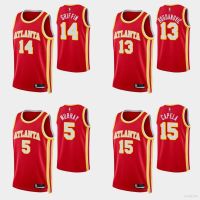 ยอดนิยม เสื้อกีฬาบาสเก็ตบอล NBA Jersey Atlanta Hawks Griffin Murray Bogdanovic Capela สีแดง พลัสไซซ์ สําหรับผู้ชาย และผู้หญิง 22-23