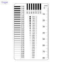 ?【Lowest price】Tirgat ป้ายเกจวัดคราบบัตรจุดวัดสายวัดฟิล์มไม้บรรทัดคราบความคมชัด