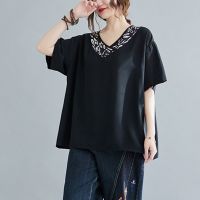 COD SDFGERTYTRRT Oladivi Plus Size Women Fashion Print Short Sleeve Blouses 2022 Summer New Casual Loose Shirts Tops Female Oversized Clothing 1543 L XL XXL 3XL 4XL 5XL N601