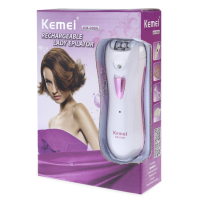 Kemei ครื่องถอนขน เครื่องกำจัดขนไฟฟ้า ที่ถอนขน เครื่องกำจัดขน ใช้ได้ทุกส่วนของร่างกาย &amp; ไฟฉายในตัว ขนาดพกพา ชาร์จไฟในตัว รุ่น KM-290R