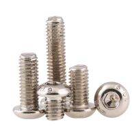 20/30/50Pcs M1.6 M2 M2.5 M3 M4 DIN7380 Hexagon Socket Button Head Screws Nickel-plated Round Head  Mushroom Head Hex Screws Nails Screws  Fasteners