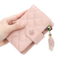 Baellerry Fashion Women Leather Wallet Fold Over Purses Coin Pouches Card Wallet Female Short Zipper Purse