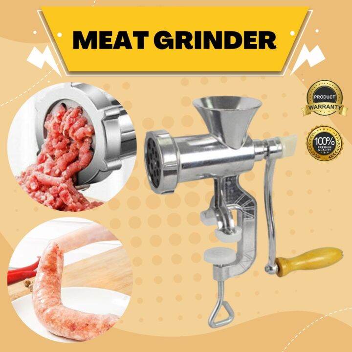Manual Meat Grinder Hand Operated Meat Mincer Aluminum Alloy Kitchen