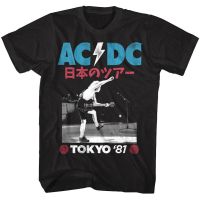 Hot sale AC/DC band Rock Band graphic Mens 100% Cotton Round Neck Short Sleeve T-Shirt  Adult clothes