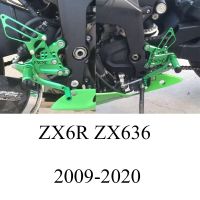 ที่วางเท้าปรับได้ Footpeg ที่วางเท้าสำหรับ ZX636 ZX6R นินจาคาวาซากิ ZX-6R 6R 636 2009-2016 2017 2018 2019 2020