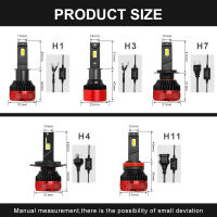 BraveWAY the Brightest LED Bulbs H1 H3 H4 H11 H7 LED Headlight Bulbs for Car H7 LED Canbus H4 Lights 12V24V 100W 6000K 25000LM