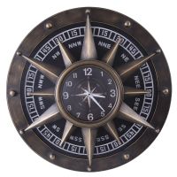 [COD] European retro quartz clock home art wrought iron wall living room personality decoration creative pointer