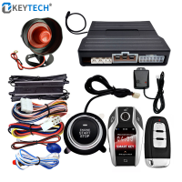 Okeytech สากลจอแอลซีดีกุญแจรีโมทเครื่องยนต์เริ่มหยุดปุ่ม Keyless ไประบบรถเซ็นทรัลล็อคระบบเตือนภัยรถสมาร์ท