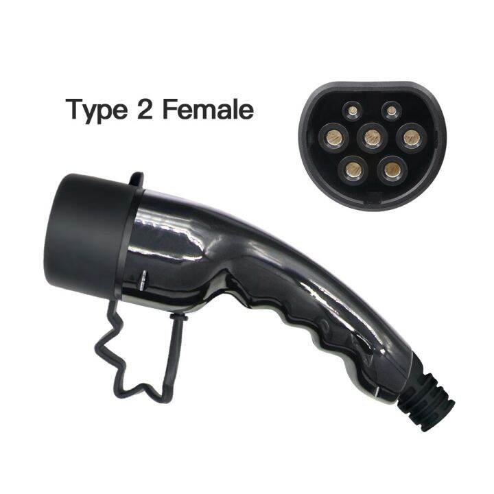 EV Charger Plug Adapter Type 2 EVSE Charger Female IEC 62196 Convertor