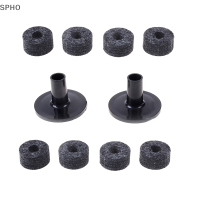 SPHO 8pcs 25mm Felt WASHER + 2pcs cymbal Sleeves REPLACEMENT for SHELF Drum Kit