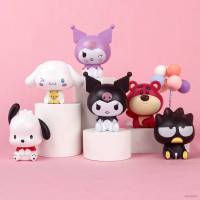 SANRIO ฟิกเกอร์ รูปการ์ตูนหมี สตรอเบอร์รี่ ชินนาม่อนโรล ปูนป๊อป สําหรับตกแต่งเค้กวันเกิดเด็ก