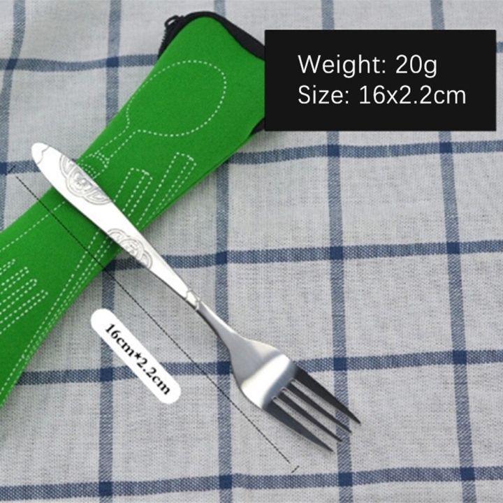 4pcs-set-portable-stainless-steel-cutlery-set-travel-dinner-set-knives-fork-spoon-outdoor-camping-tableware-with-carry-bag-flatware-sets
