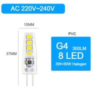 【♘COD Free Cas♘】 mian885 10ชิ้น/ล็อต G4หลอดไฟ Led ค็อป3W 6W Led Lampada 220V Smd2835 Bombillas Led เปลี่ยนไฟสปอตไลท์ฮาโลเจนโคมระย้า