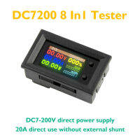 DC 0-200โวลต์20A โวลต์มิเตอร์แอมมิเตอร์ KWS พลังงานพลังงานเมตร LED ดิจิตอล DC Wattmeter เมตร8-In-1มัลติฟังก์ชั่เครื่องมือวัด