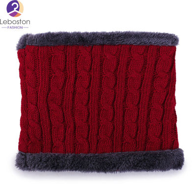Leboston (ผ้าพันคอ) ฤดูหนาวผ้าพันคอที่อบอุ่นอเนกประสงค์หมวกหนาผู้ใหญ่คออุ่น