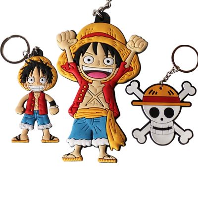 Men/Women Anime Keychain Car Ring Double Sided Key Chain PVC Pendant Accessories Cartoon Key Ring Cute Keyring Adhesives Tape