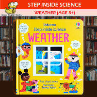 (In Stock) พร้อมส่ง หนังสือบอร์ดบุ๊คเกี่ยวกับสภาพอากาศต่างๆ STEP INSIDE SCIENCE: WEATHER (AGE 5+) หนังสือภาษาอังกฤษ by GreatEnglishBooks