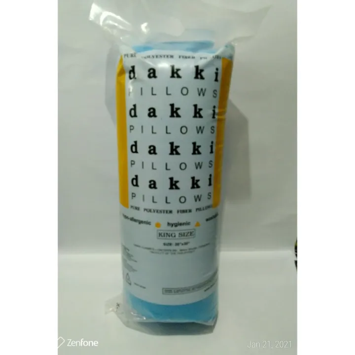 Buy 1 take 1 Dakki king size pillow 20 x30 solid color (Reg.price