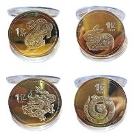 【YD】 12 Chinese Coins Commemorative Coin for Wealth Shui Snake Collectible Collector