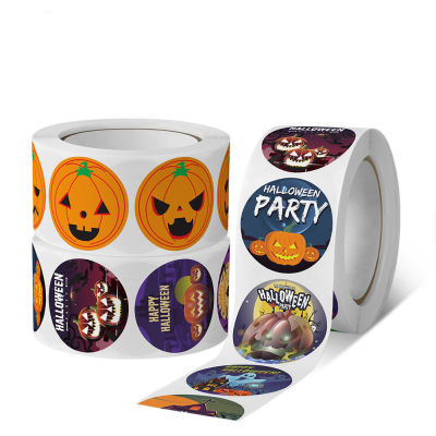 Handmade Halloween Crafts DIY Halloween Gift Ideas Sealing Label Stickers Handmade Packaging Materials Pumpkin Ghost Stickers