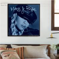 ●❇กรันจ์แมรี่เจนักร้องแร็ปเปอร์โปสเตอร์ Blige อัลบั้มเพลง Mary My Life Share โลกของฉันภาพวาดผ้าใบติดผนังโปสเตอร์ศิลปะและพิมพ์ตกแต่งบ้าน