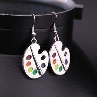QianXing Shop Fashion Female Color Cartoon Marker Painting Version Paint Version Creative Earrings