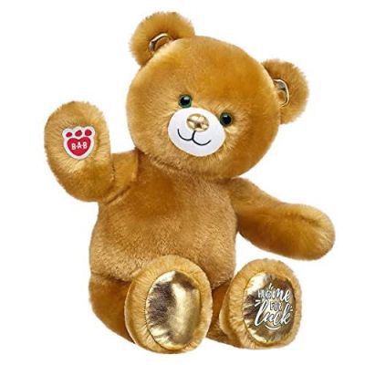 ตุ๊กตาหมีบิ้วอะแบร์ ขนสีทอง 🍀 Lucky Hugs 💛 (ใหม่ป้ายห้อย)⭐️Build-A-Bear⭐️ สินค้ามือสองนำเข้าจากอเมริกา🇺🇸