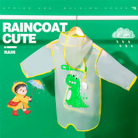 Free Shipping 2021 Cute Children Raincoat Kids Boys Girls Waterproof Jumpsuit Hooded Cartoon Dinosaur Baby Rainwear and Pants