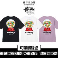 2023 FOR⊙◆ Stussy stu west Candy Candy printing short sleeve T-shirt oversize loose with men and women lovers coat