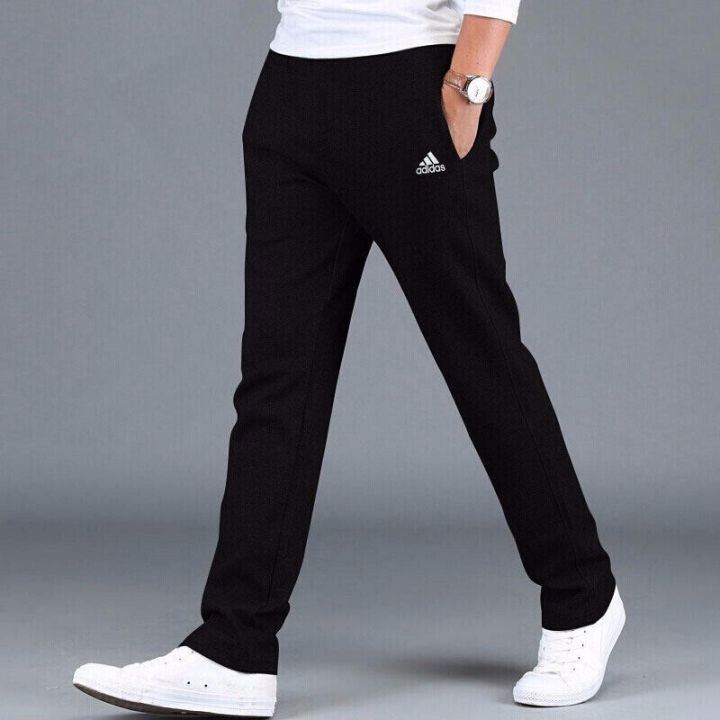 adidas-adidas-mens-pants-2023-summer-new-style-knitted-casual-trousers-breathable-straight-sports-pants