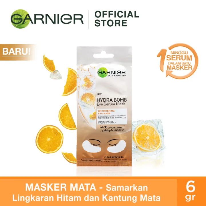 Garnier Hydra Bomb Eye Serum Mask Skin Care Orange 10ml Lazada