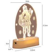 Christmas LED Night Light Santa Fairy Xmas Gift Holiday Lighting Atmosphere Lights For Home Christmas 2022 New