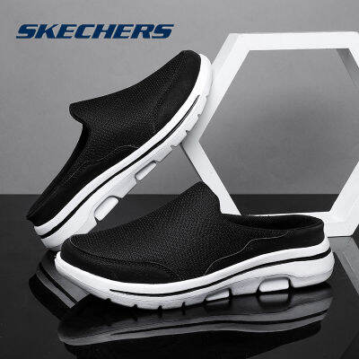 Skechers Gowalk4 สเก็ตเชอร์ส Summits รองเท้าผู้หญิง Uinsex Plus Size：EU35-EU48 EU47 Summits Sport Shoes รองเท้าผู้หญิง EU46 Slippers Mens Casual Shoes รองเท้าผู้ชายแฟชั่นครึ่งส้น