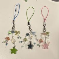 Lily of the Valley Handmade Beaded Fish Phone Charm Star Gothic Fairytale Keychain