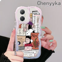 เคส Chenyyka สำหรับ Infinix เคสสำหรับ20i Infinix ขายดี20 Hot Play Hot 30 30i Hot 30 Play เคสการ์ตูนน่ารัก Snoopy สีสันสดใสเคสโทรศัพท์โปร่งใสคลื่นเนื้อครีมป้องกันเลนส์กล้องเคสกันกระแทกซิลิโคนอ่อนชัดเจน