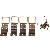 【LZ】 4Pcs Antique Furniture Cabinet Door Hinges Drawer Jewellery Box Hinge Printing Packaging Jewelry Box DIY Accessories 38x21mm