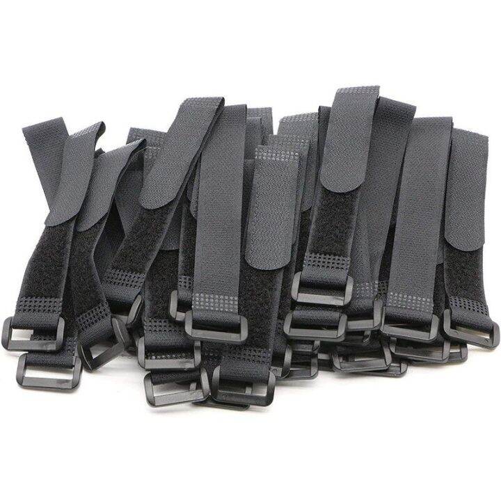 5pcs-nylon-reverse-buckle-magic-hook-loop-fastener-tape-cable-ties-strap-sticky-line-finishing-straps-black-2cm-width-adhesives-tape