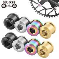 MUQZI 5 Pair TC4 Titanium Alloy Chain Screws Crank Chain  Bolts For MTB Road BMX Bike Single Double Chain Bolt