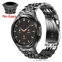 No Gaps Stainless Steel Strap for Samsung Galaxy Watch 5 Pro 40mm 44mm 4 Classic 46mm 42mm Band Curved end Belt Metal celet